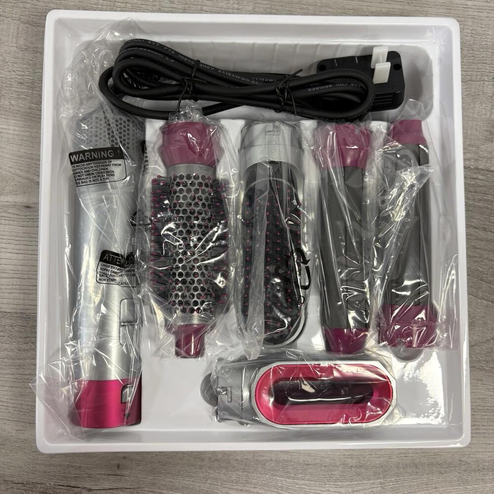 Adagio AirWand Styler Set w/ 5 Attachments Blow Dryer Straightener NEW Dmgd Box - Picture 3 of 9